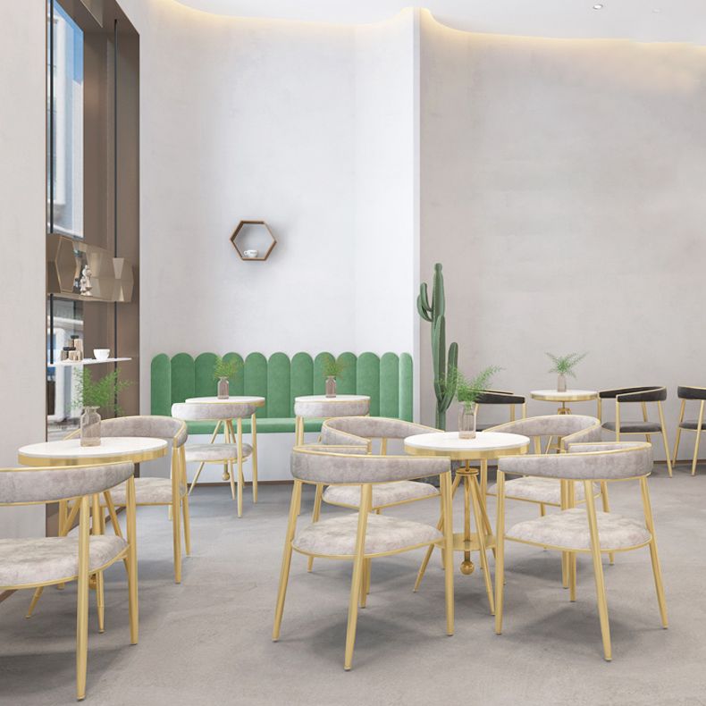 Scandinavian Upholstered Linen Fabric Dining Chair Open Back Side Chairs Clearhalo 'Dining Chairs' 'Dining Tables & Seating' 'dining_chair' 'furn' 'furn_dining_chair' 'Furniture' 'furniture_dining_chair' 'Kitchen & Dining Furniture' 1200x1200_a7b59be1-7808-476d-b23b-a7754cc845ff