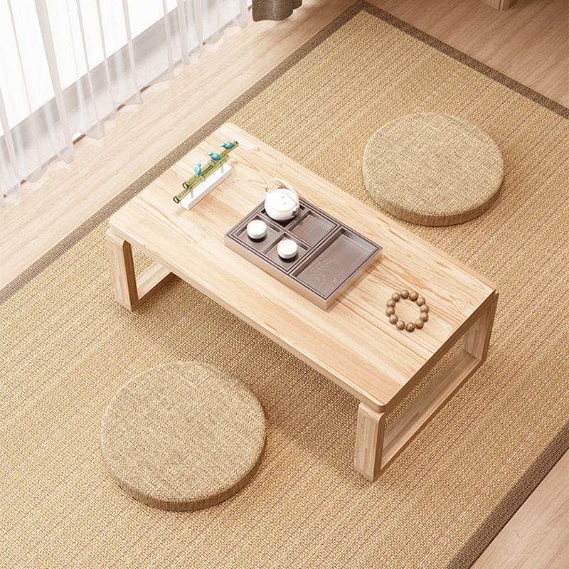 Sled Wooden Coffee Table Nordic Rectangular Single Cocktail Table, 15.75" D x 15.75" H Clearhalo 'Coffee & Accent Tables' 'Coffee Tables' 'coffee_tables' 'furn' 'furn_coffee_tables' 'Furniture' 'Living Room Furniture' 1200x1200_a7b698f2-3fd8-4f39-b6ee-41ee79f38993