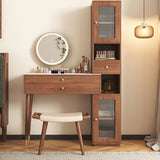 Modern Solid Wood Table Makeup Vanity with Drawers for Bedroom Clearhalo 'Bedroom Furniture' 'furn' 'furn_makeup_vanities' 'Furniture' 'Makeup Vanities' 'makeup_vanities' 1200x1200_a7b81a5e-0902-4173-82fe-18d130803ab8