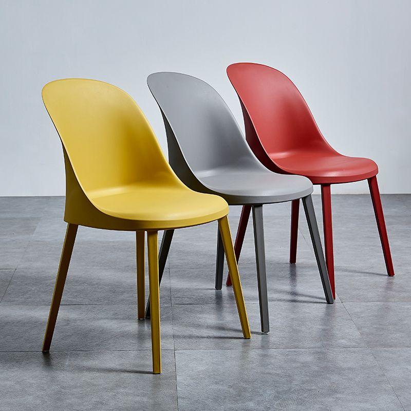 Contemporary Restaurant Plastic Side Chair Matte Finish Solid Back Dining Side Chair (Set of 2) Clearhalo ' kitchen&dining_furn' 'Dining Chairs' 'Dining Tables & Seating' 'dining_chair' 'furn' 'furn_dining_chair' 'Furniture' 'furniture_dining_chair' 'Kitchen & Dining Furniture' 'kitchen' 1200x1200_a7b82193-4f06-4b11-9b68-6501f981d11a