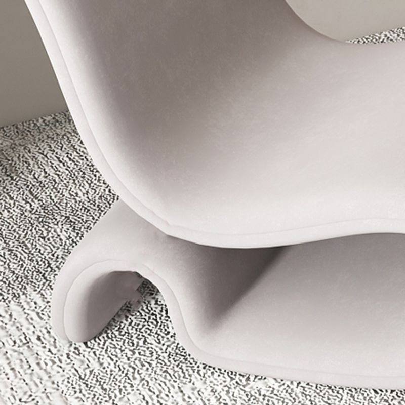 Chaise en velours 25,97 "L x30.7" W x39.3 "H Vaiseuse sans bras pour le salon