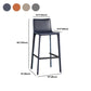Modern Style Low Back Bar-stool Pu Leather Counter Bar Stool with Metal Legs Clearhalo 'Bar Furniture' 'Bar Stools' 'bar_stools' 'furn' 'furn_bar_stools' 'Furniture' 'Kitchen & Dining Furniture' 1200x1200_a7bc793f-6927-44ef-b1b7-c2e8097d4a59