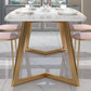 Modern Fixed Dining¬†Room¬†Table¬†Set Marble Top Kitchen Dining Furniture with 4 Legs Base Clearhalo 'Dining Room Sets' 'Dining Tables & Seating' 'dining_room_set' 'furn' 'furn_dining_room_set' 'Furniture' 'furniture_dining_room_set' 'Kitchen & Dining Furniture' 'kitchen&dining_furn' 'kitchen' 1200x1200_a7bd2650-6cd1-49e9-b9bb-e8649c63ac49