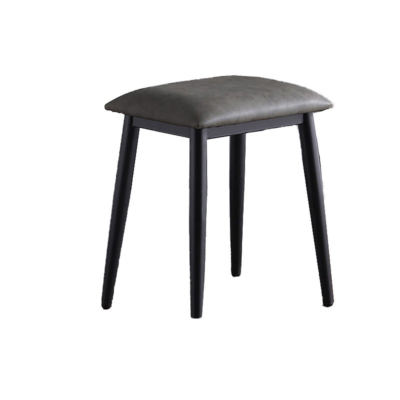 Contemporary Stone Makeup Dressing Table 33.5" H 2 Drawers Vanity Table in Black Clearhalo 'Bedroom Furniture' 'furn' 'furn_makeup_vanities' 'Furniture' 'Makeup Vanities' 'makeup_vanities' 1200x1200_a7bdcffd-ecee-46ef-ae66-94676ad4dfac