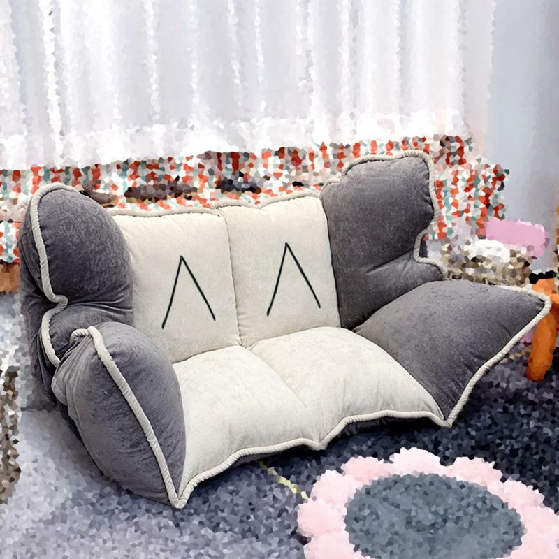 Contemporary Fabric Convertible Sleeper Sofa 19.69"High Biscuit Back Armless Sofa Clearhalo 'furn' 'furn_sofas' 'Furniture' 'furniture_sofas' 'kitchen' 'kitchen_sofas' 'Living Room Furniture' 'Sofa' 'sofas' 1200x1200_a7be27a6-0865-4ea2-a97b-a7765954e9c3