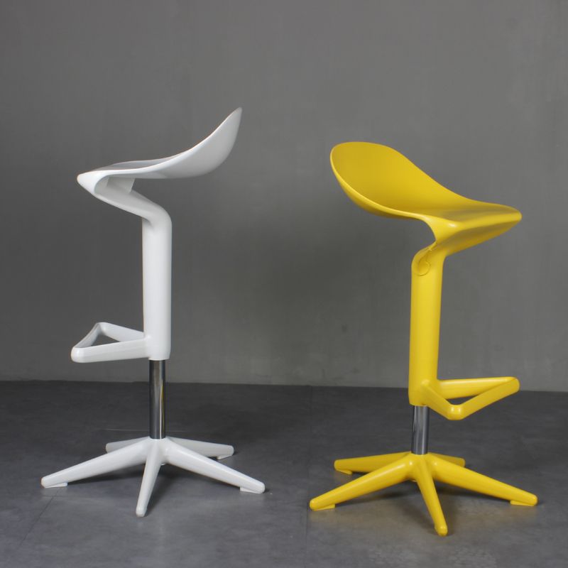 Dinning Room Modern Plastic Barstool Rotating Lifting Macron Bar Stool with Backrests Clearhalo 'Bar Furniture' 'Bar Stools' 'bar_stools' 'furn' 'furn_bar_stools' 'furniture_bar_stools' 'Kitchen & Dining Furniture' 'kitchen&dining_furn' 'kitchen' 'kitchen_furn' Furniture' 1200x1200_a7c1987f-cee5-4dff-aca2-910cc3a8ae99