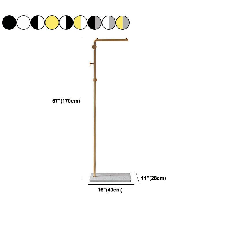 Moderna colgadora de colgaduras enmarcadas de metal enmarcado y ganchos Arbela de entrada