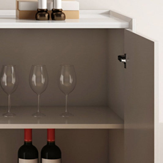 Buffet da pranzo in pietra di credenza moderna e contemporanea con armadi e cassetti