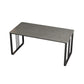 Rectangular Shaped Office Desk 2 Legs Writing Desk in Grey/White for Office Clearhalo 'furn' 'furn_office_desk' 'Furniture' 'Office Desks' 'Office Furniture' 'office_desk' 1200x1200_a7c3b158-2de3-4a7c-82ac-1365f97daf6a