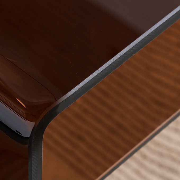 Modern Glass Top Office Desk 29.53" Tall Writing Desk with Sled Base Clearhalo 'furn' 'furn_office_desk' 'Furniture' 'Office Desks' 'Office Furniture' 'office_desk' 1200x1200_a7c6fa53-1839-45bf-a58f-519fe01ea6bc