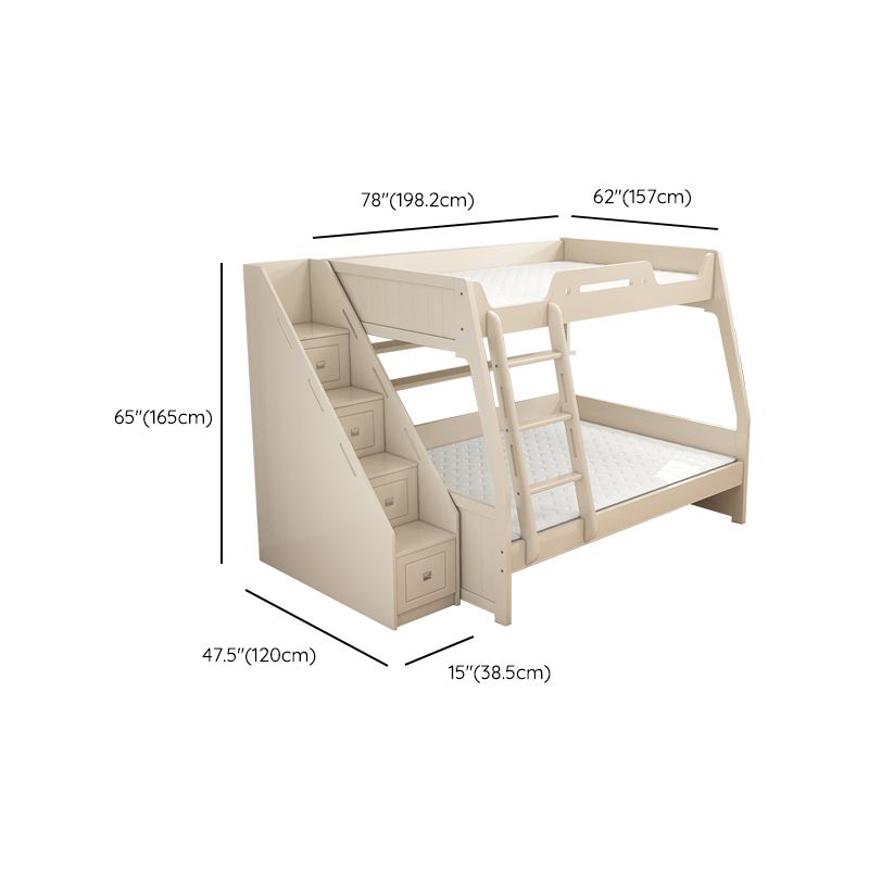 Solid Color Wood Bunk Bed Modern No Distressing Mattress Included Bunk Bed Clearhalo 'Bedroom Furniture' 'Beds' 'furn' 'furn_beds' 'Furniture' 1200x1200_a7c80770-d466-4e3d-b622-eaed6bd3f0b8