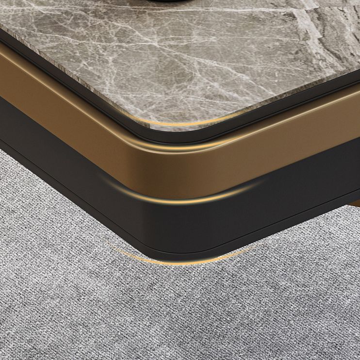 Contemporary Curved Office Desk Stone Sled Writing Desk with 2 Drawers Clearhalo 'furn' 'furn_office_desk' 'Furniture' 'Office Desks' 'Office Furniture' 'office_desk' 1200x1200_a7ca0138-840e-4a64-952e-ab9305ae3385