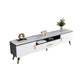 Glass TV Stand Console Open Storage TV Media Stand with Drawer Clearhalo 'furn' 'furn_tv_stands_entertainment_centers' 'Furniture' 'Living Room Furniture' 'TV Stands & Entertainment Centers' 'TV Stands & Media Storage Furniture' 'tv_stands_entertainment_centers' 1200x1200_a7ca1602-0d11-4c9c-bdd2-93e3d63b47e2