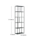 70.87"H Bookcase Black Open Back Modern Style Bookshelf for Home and Office Clearhalo 'Bookcases' 'furn' 'furn_bookcases' 'Furniture' 'furniture_bookcases' 'Office Furniture' 1200x1200_a7ca7405-4a18-4440-92e6-e0330ad775d1