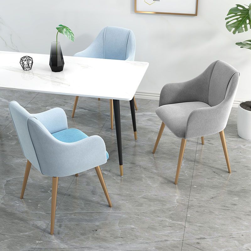 Glam Velvet Dining Room Chairs Arm Metal Dining Side Chair for Restaurant Use Clearhalo ' kitchen&dining_furn' 'Dining Chairs' 'Dining Tables & Seating' 'dining_chair' 'furn' 'furn_dining_chair' 'Furniture' 'furniture_dining_chair' 'Kitchen & Dining Furniture' 'kitchen' 1200x1200_a7ca9401-eec4-47ae-8a05-1f3f50c894ef