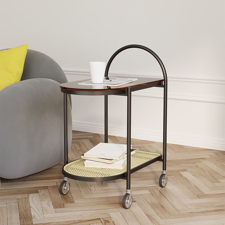 Cama de almacenamiento abierto mesita de noche gabinete moderno para dormitorio