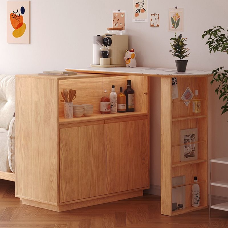Modern Style Stone Rectangle Bar Stool Table Table for Living Room Clearhalo 'Bar Furniture' 'Bar Tables' 'bar_tables' 'furn' 'furn_bar_tables' 'Furniture' 'Kitchen & Dining Furniture' 1200x1200_a7cc9100-d637-41d3-a762-d60758c703b1