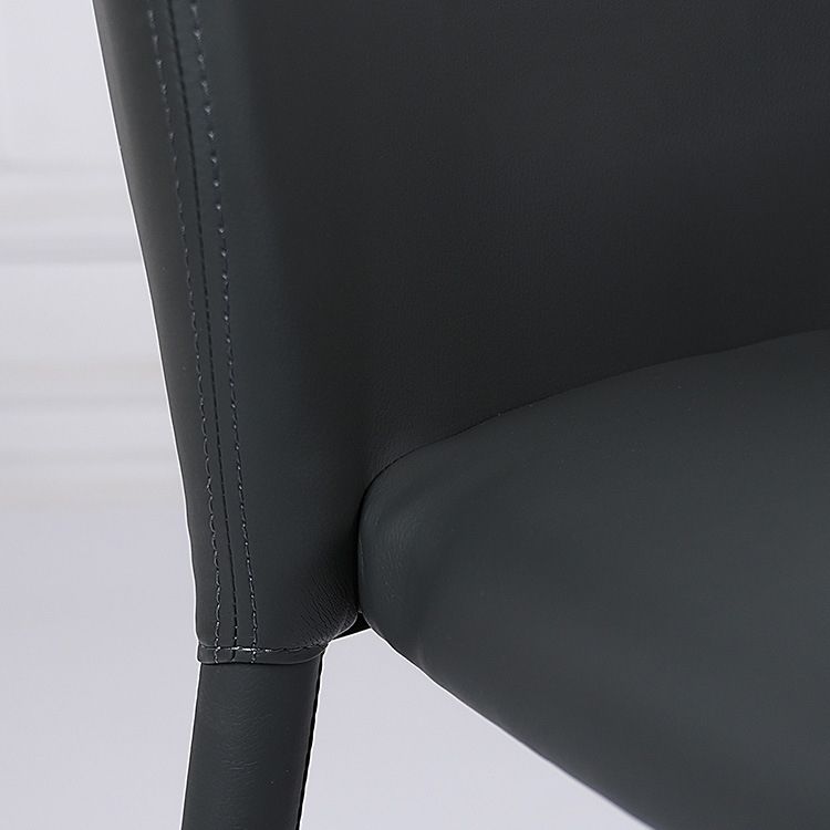 Contemporary Leather Conference Room Side Chair Wingback Dining Chair Clearhalo ' kitchen&dining_furn' 'Dining Chairs' 'Dining Tables & Seating' 'dining_chair' 'furn' 'furn_dining_chair' 'Furniture' 'furniture_dining_chair' 'Kitchen & Dining Furniture' 'kitchen' 1200x1200_a7cd7afe-53c8-406e-ba06-91fe851aa40d