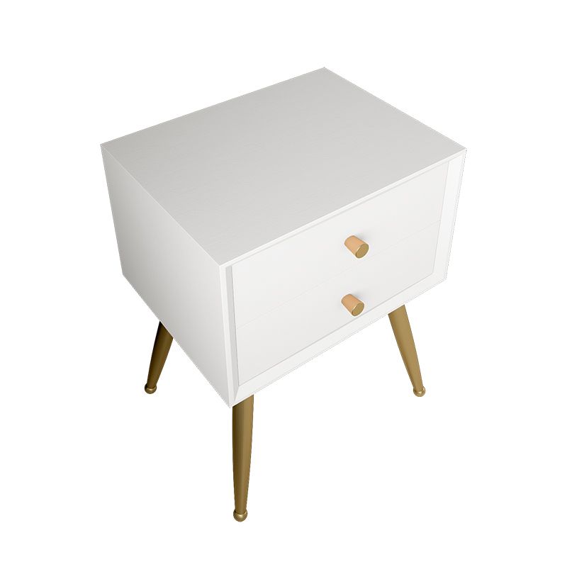 Glam imitazione in legno comodini di stoccaggio gambe incluse comodino da letto