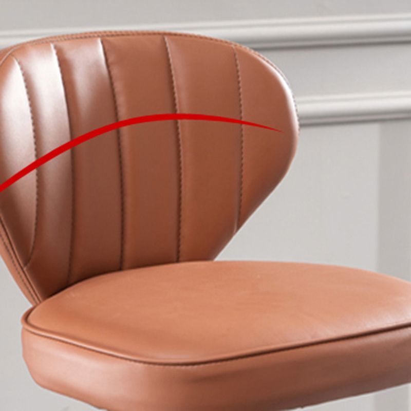 Adjustable Height Leather Indoor Bar Stool Footrest Low Back Counter Stool with Cushion Clearhalo 'Bar Furniture' 'Bar Stools' 'bar_stools' 'furn' 'furn_bar_stools' 'furniture_bar_stools' 'Kitchen & Dining Furniture' 'kitchen&dining_furn' 'kitchen' 'kitchen_furn' Furniture' 1200x1200_a7ce2823-e116-4e1f-9167-a71f3e6a5e24