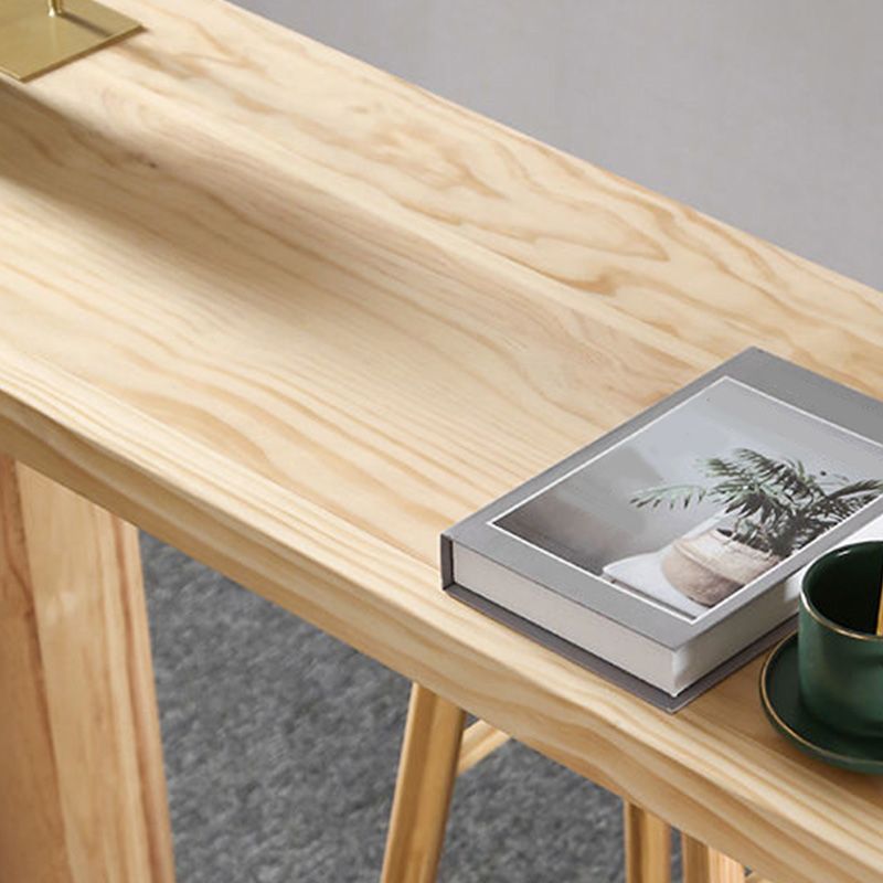 Modern Bar Height Table Solid Wood Top Bistro Bar Table for Patio Use Clearhalo 'Bar Furniture' 'Bar Tables' 'bar_tables' 'furn' 'furn_bar_tables' 'Furniture' 'Kitchen & Dining Furniture' 1200x1200_a7cf40be-800e-46e6-8f0a-a447fbd97ec4