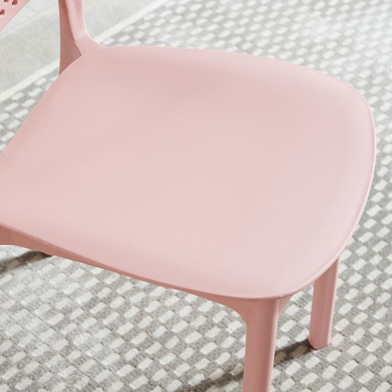 Contemporary Plastic Side Chair Home Stackable Armless Open Back Dining Side Chair Clearhalo ' kitchen&dining_furn' 'Dining Chairs' 'Dining Tables & Seating' 'dining_chair' 'furn' 'furn_dining_chair' 'Furniture' 'furniture_dining_chair' 'Kitchen & Dining Furniture' 'kitchen' 1200x1200_a7cf48d1-b116-491a-bf18-787723d80720