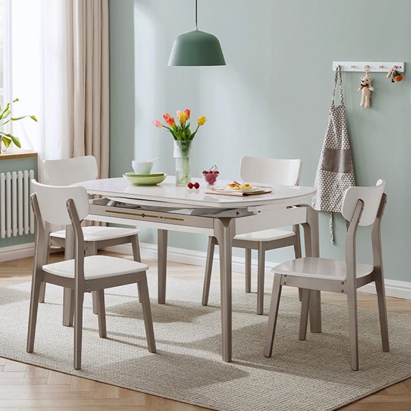 5/7 stuks moderne ronde sinters stenen 4 poten dineren set voor thuis