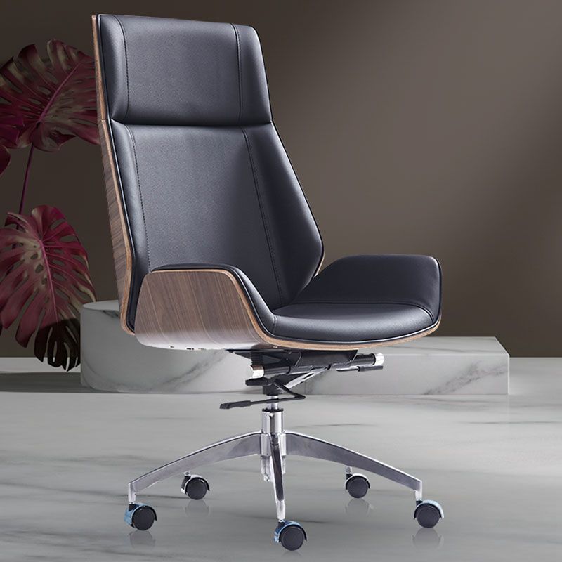 Modern Swivel Office Chair Executive High Back Managers Chair Clearhalo 'furn' 'furn_office_chair' 'Furniture' 'Office Chairs' 'Office Furniture' 'office_chair' 1200x1200_a7cfe4cf-7409-4727-b818-080652cdd2f9