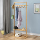 Contemporary Bedroom Wardrobe Solid Wood Shelves Storage Armoire for Home