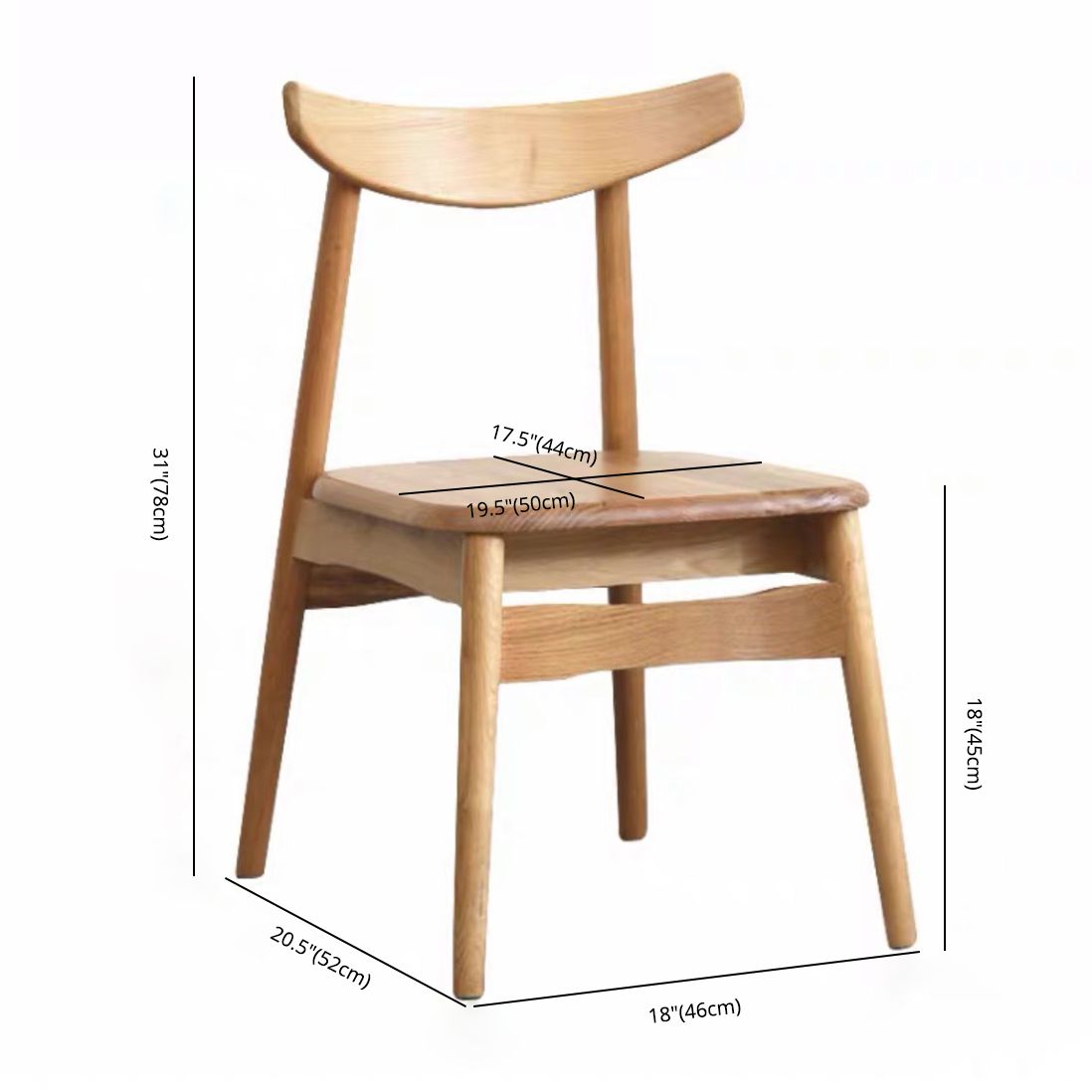 Contemporary Style Wood Dining Chair Stackable Ladder Back Arm Chair for Home Clearhalo ' kitchen&dining_furn' 'Dining Chairs' 'Dining Tables & Seating' 'dining_chair' 'furn' 'furn_dining_chair' 'Furniture' 'furniture_dining_chair' 'Kitchen & Dining Furniture' 'kitchen' 1200x1200_a7d368f7-99d0-45de-8424-fbc4b14b1ea1