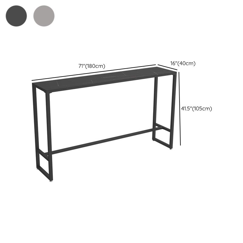 Moderne gesinterde stenen bistro balk tafel rechthoekige balktafel voor eetkamer