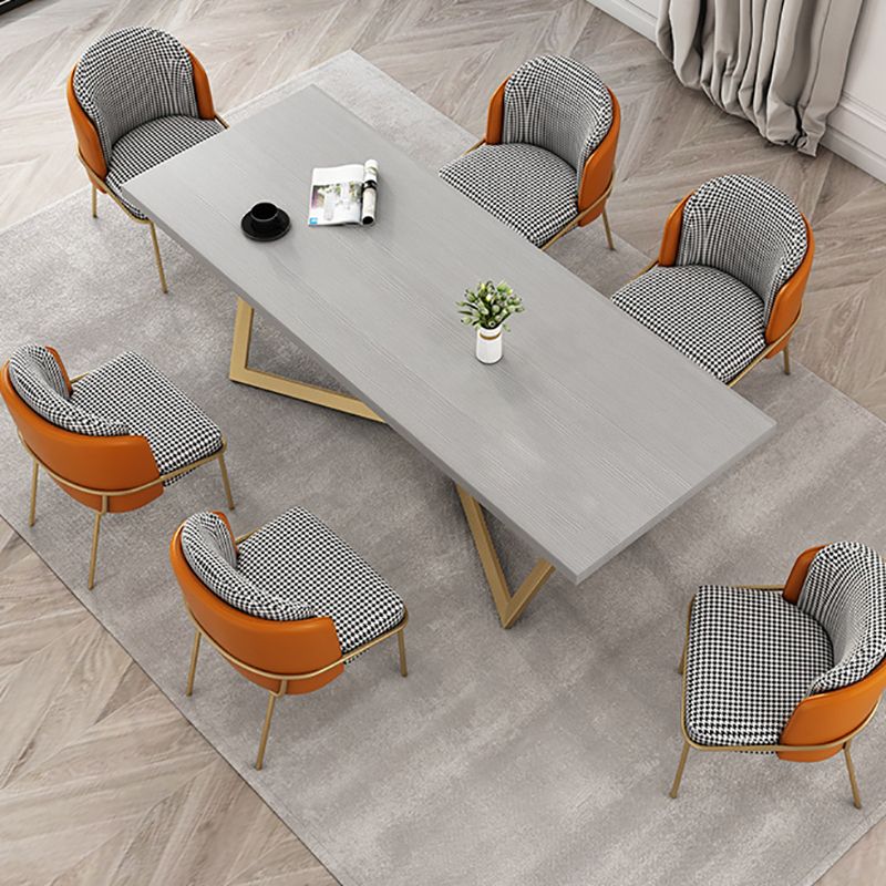 Massief hout rechthoekig schrijfbureau Glam Meeting Desk voor kantoor