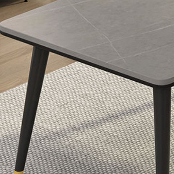 Modern 4 Legs Pedestal Dining Table Stone Table for Dining Room