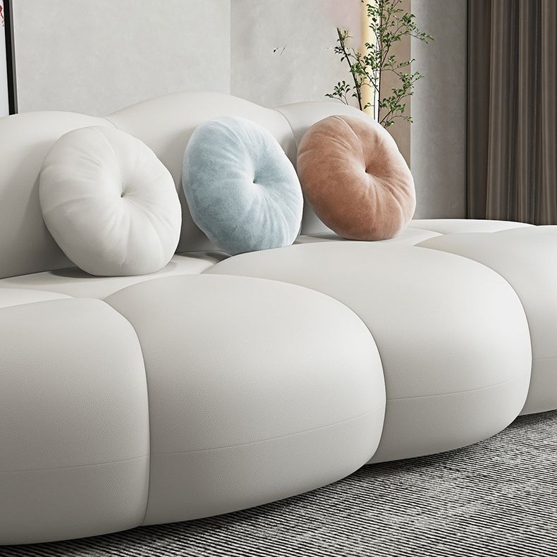 Modern Wool Armless Sofa for Living Room 37.4" Wide 28.74" High