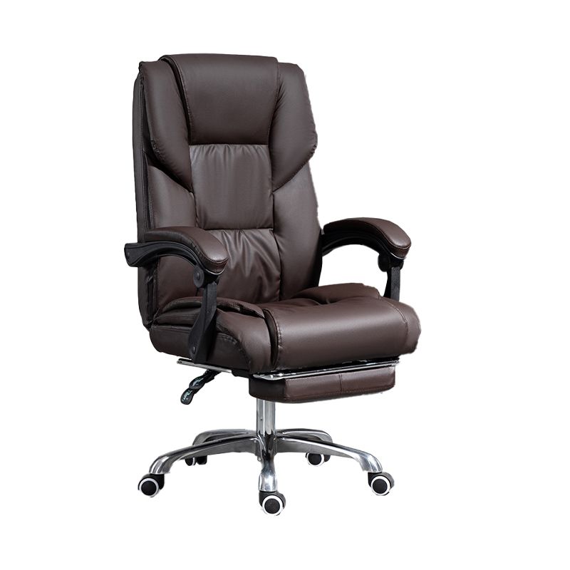 Chaise de bureau réglable de hauteur chaise de bureau haut de dos contemporain avec roues