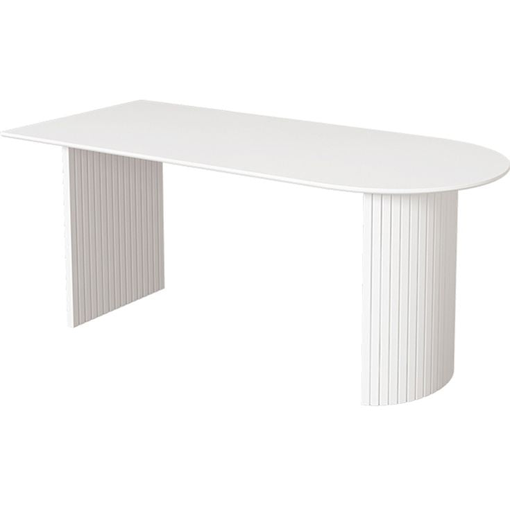 Free Form White Tone Dining Table Contemporary Dinette Table with Double Pedestal Base Clearhalo ' dining_table' 'Dining Tables & Seating' 'Dining Tables' 'furn' 'furn_dining_table' 'Furniture' 'furniture_dining_table' 'Kitchen & Dining Furniture' 'kitchen&dining_furn' 'kitchen' 'kitchen_dining_table' 1200x1200_a7d70e7c-4920-42cd-9988-4f686c2910fc