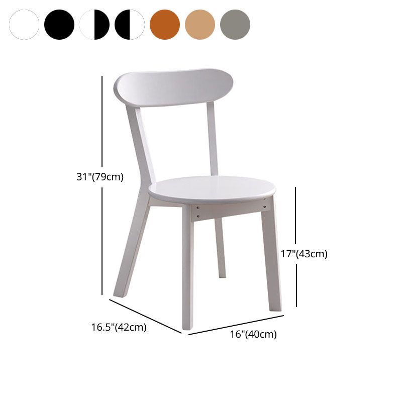 Contemporary Style Open Back Chairs Wood Kitchen Armless Chair Clearhalo 'Dining Chairs' 'Dining Tables & Seating' 'dining_chair' 'furn' 'furn_dining_chair' 'Furniture' 'furniture_dining_chair' 'Kitchen & Dining Furniture' 1200x1200_a7d76bb5-291a-4fa3-93bd-bb8ec961f880