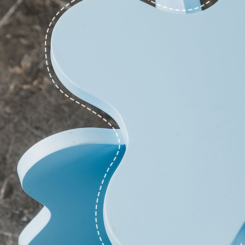 Contemporary Geometric Side End Snack Table X-base End Table