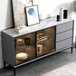 Glam Sideboard buffet 3 cassetti e 2 mobili porte a buffet sideboard