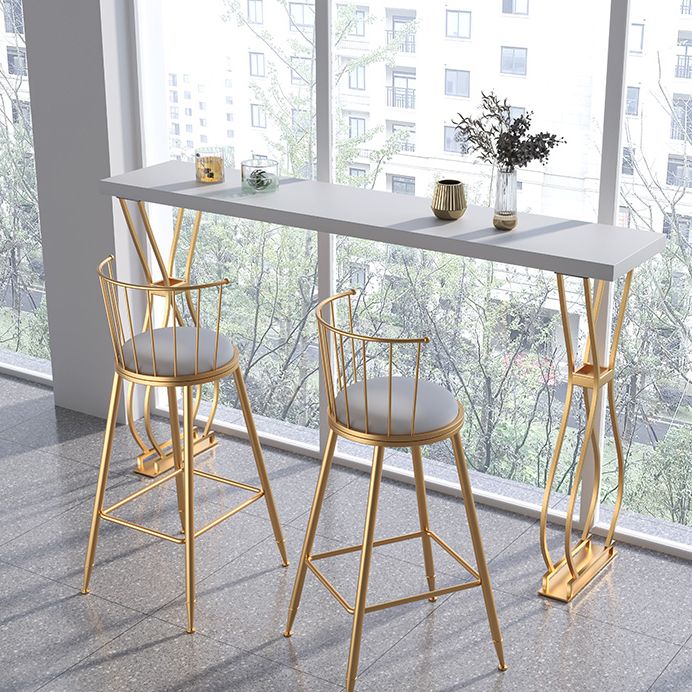 Glam Stone Bar Dining Table Rectangle Bar Table for Cafe And Breakroom Clearhalo 'Bar Furniture' 'Bar Tables' 'bar_tables' 'furn' 'furn_bar_tables' 'Furniture' 'Kitchen & Dining Furniture' 1200x1200_a7da4287-e680-46d4-b89f-bd0e8375eb71