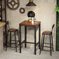 Industrial Bar Set 1/2/3/5 Pcs Metal Bar Stools and Solid Wood Top Bar Table Clearhalo 'Bar Furniture' 'furn' 'furn_home_bar_bar_sets' 'Furniture' 'Home Bars & Bar Sets' 'home_bar_bar_sets' 'Kitchen & Dining Furniture' 1200x1200_a7dcfa05-5c62-4f2e-8ec6-5b424a6283df