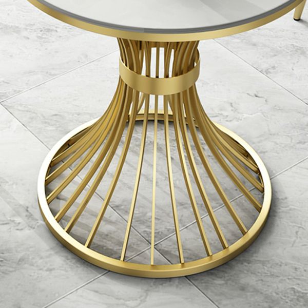 Round Luxury Dining Table White Fixed Table with Sintered Stone Clearhalo 'Dining Tables & Seating' 'Dining Tables' 'dining_table' 'furn' 'furn_dining_table' 'Furniture' 'furniture_dining_table' 'Kitchen & Dining Furniture' 'kitchen' 'kitchen_dining_table' 1200x1200_a7dd1ec4-7a8b-458e-9b8d-e29fd67024a7