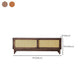 Mobile TV in legno massello Console TV scandinava per soggiorno