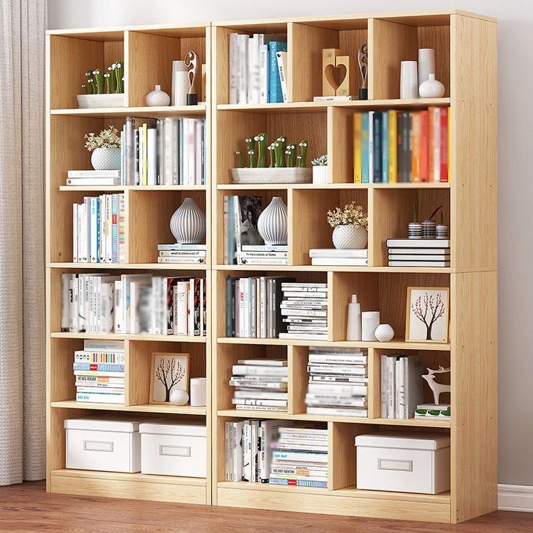 Manufactured Wood Standard Bookshelf Scandinavian Vertical Closed Back Bookshelf Clearhalo 'Bookcases' 'Furniture' 'furniture_bookcases' 'kitchen' 'kitchen_bookcases' 'Living Room Furniture' 'Office Furniture' 1200x1200_a7ddfba1-5931-4301-b815-a7d6acf1abb2