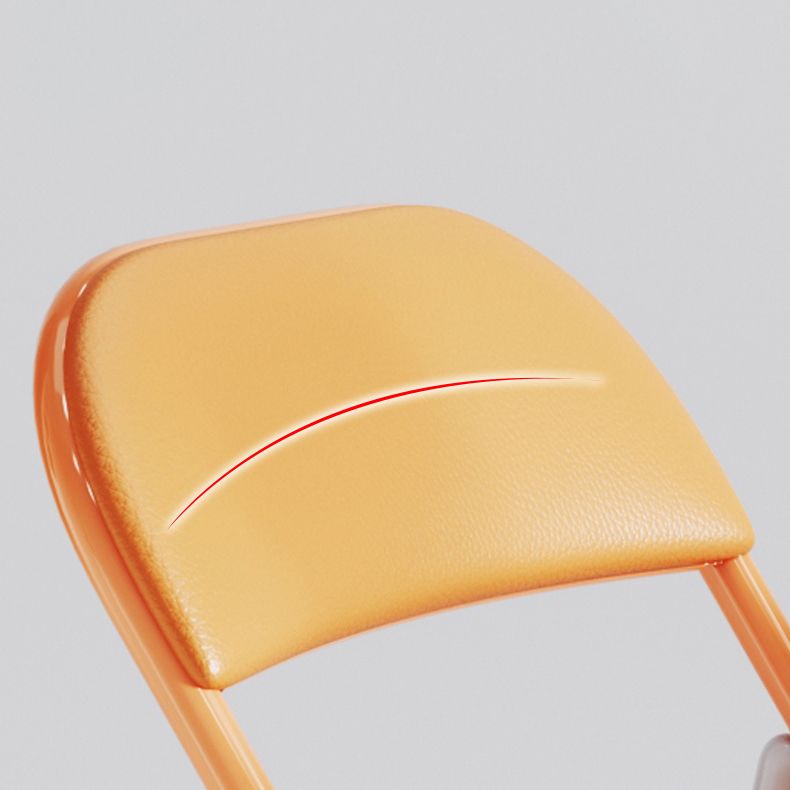 Matte Finish Upholstered Folding Side Chair Contemporary Open Back Dining Chair Clearhalo ' kitchen&dining_furn' 'Dining Chairs' 'Dining Tables & Seating' 'dining_chair' 'furn' 'furn_dining_chair' 'Furniture' 'furniture_dining_chair' 'Kitchen & Dining Furniture' 'kitchen' 1200x1200_a7de9b80-f48c-41be-a29b-4149a8968a7a