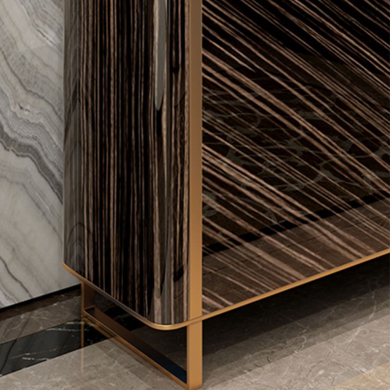 Tavolino glam tavolo in pietra stoccata a buffet con porte per sala da pranzo