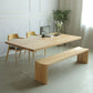 Modern 1/3/4/5 Pieces Dining Set Rectangle Pine Wood Dining Table for Kitchen