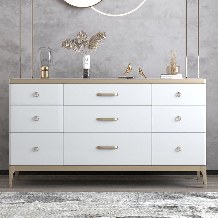 Cofensador de cofres de almacenamiento glamoroso cofre de almacenamiento de madera con cajones