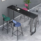 Modern Style Bar Table 42-inch Height Stone Top and Metal Base Bistro Table Clearhalo 'Bar Furniture' 'Bar Tables' 'bar_tables' 'furn' 'furn_bar_tables' 'Furniture' 'furniture_bar_tables' 'Kitchen & Dining Furniture' 1200x1200_a7e05c6e-c6f7-4543-9ce6-6c8c29e29cea