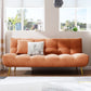 Scandinavian Tufted Back Couch Armless Sofa Bed with Brass Legs Clearhalo 'furn' 'furn_sofas' 'Furniture' 'furniture_sofas' 'Living Room Furniture' 'Sofa' 'sofas' 1200x1200_a7e0658e-795b-4d64-98c0-2a9fc3675060
